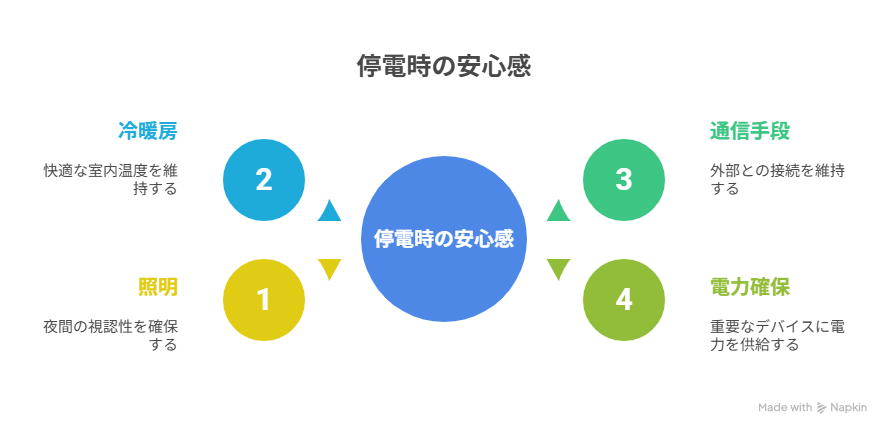2 停電時でも電気が使えて安心（防災対策） - visual selection