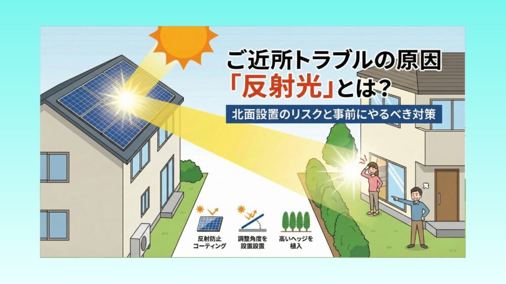 ご近所トラブルの原因「反射光」とは？北面設置のリスクと事前にやるべき対策