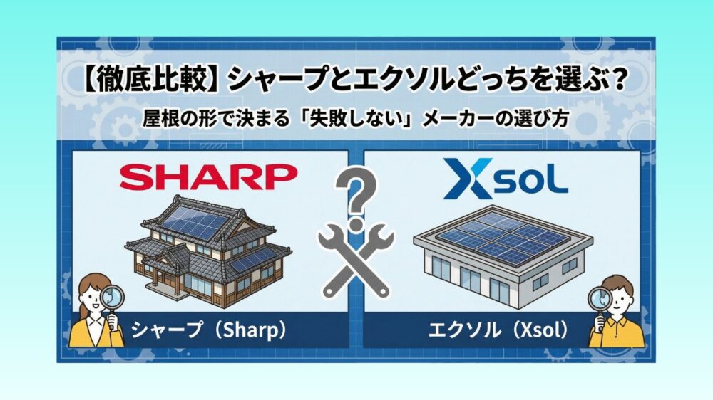 【徹底比較】シャープとエクソルどっちを選ぶ？屋根の形で決まる「失敗しない」メーカーの選び方