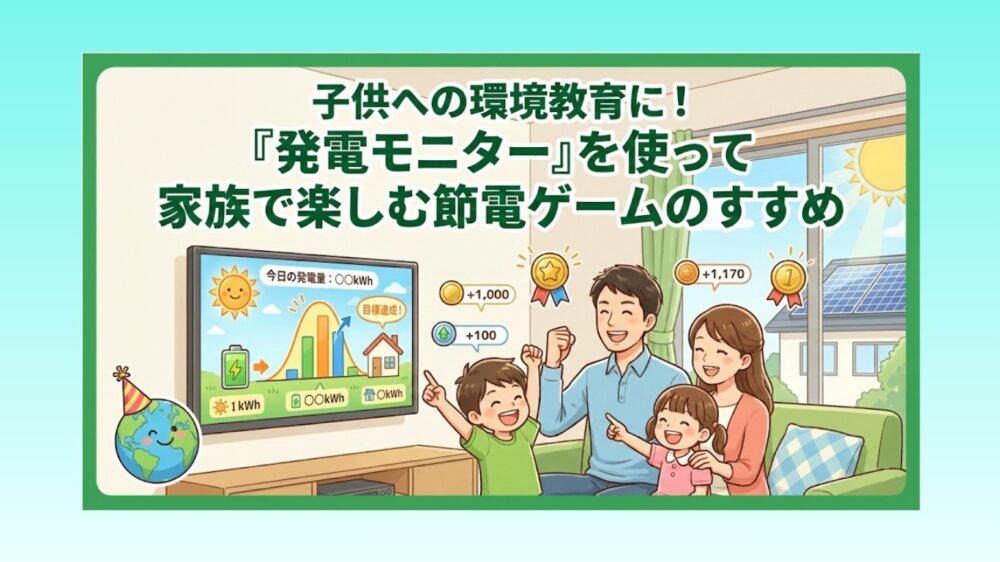 子供への環境教育に！「発電モニター」を使って家族で楽しむ節電ゲームのすすめ