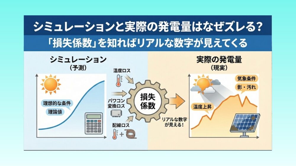 シミュレーションと実際の発電量はなぜズレる？「損失係数」を知ればリアルな数字が見えてくる