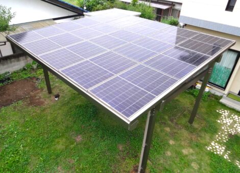 群馬県前橋市I様　【エクソル】ソーラーカーポート・蓄電池・パワコン設置工事