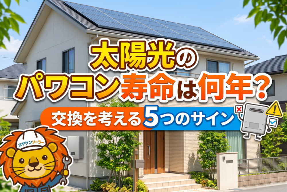 太陽光のパワコン寿命は何年？交換を考える5つのサイン